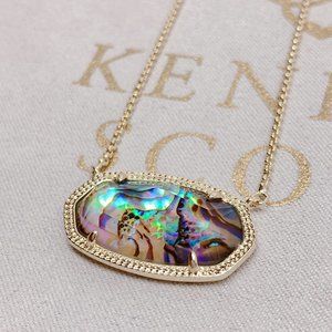 New Kendra Scott Delaney Gold Abalone Shell